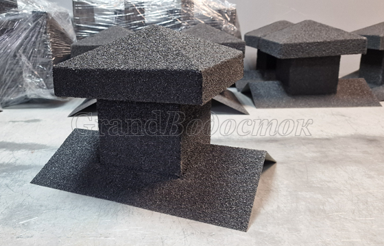 Дымники с покрытием из графитовой крошки