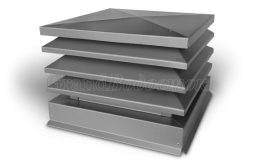 Дымник с ламелями