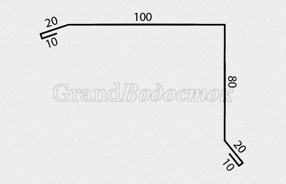 Размер ветровой планки - Вид-1